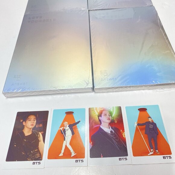 BTS - Love yourself 結 ‘Answer’ 4th Album 4 Version SET Posters ,Cards Rare Set - Picture 3 of 9